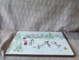 Pair of Williams-Sonoma Snowman Placemats