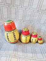 4 Piece Wooden Russian Nesting Dolls
