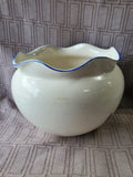 Blue and White Floral Ceramic Planter