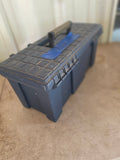 Blue Plastic Tool Box w/Some Tools Inside