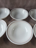 Set of 6 Corelle by Corning Striped Bowls