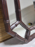 Vintage Faux Bamboo (Wooden) Framed Mirror
