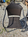 Brown All Weather Wicker Chair Paie *Read Description*