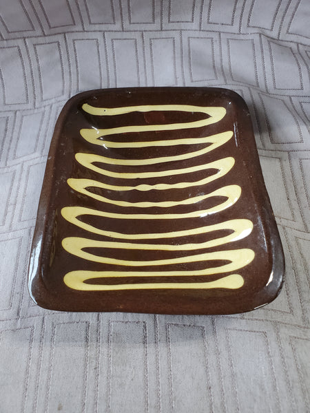 Colonial Williamsburg Restoration Redware Pottery Trinket Dish