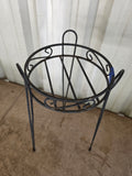 Black Metal 3-Legged Plant Stand (C)
