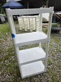 4-Tier White Plastic Lightweight Shelving Unit (B)