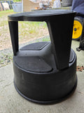 Kik-Step Rolling Metal Stool