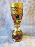 Amber Glass Oil Lamp