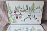 Pair of Williams-Sonoma Snowman Placemats