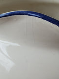 Blue and White Floral Ceramic Planter