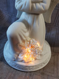 Lighted Porcelain Angel Figurine WORKS