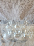 Set of 6 Clear Glass Clipper Ship Whiskey Glasses