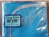 Carnation Plastic Easy Care Blue Tablecloth APPEARS UNUSED