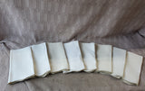 Set of 8 Scalloped Edge Fabric Napkins