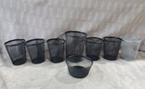 Lot of Metal Mesh Desk Organizer Cups