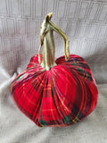 Plaid Fabric Pumpkin