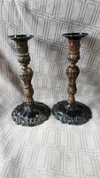 Pair of Metal Candlesticks