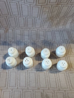 Set of 4 Mini Porcelain Salt and Pepper Shakers