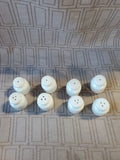 Set of 4 Mini Porcelain Salt and Pepper Shakers