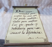 Spanish "Serenity Prayer" Wall Hanging