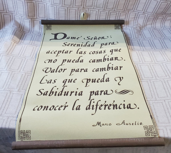 Spanish "Serenity Prayer" Wall Hanging