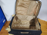 Nicole Miller New York Black and Cream Softside Rolling Suitcase