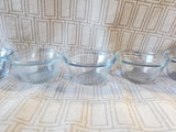 Set of 8 Anchor Hocking Clear Glass Custard Bowls with 3 Lids