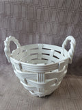 White Ceramic Basket