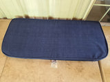 Blue Outdoor Bench Seat Cushion (two available, priced separately)