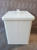 White Metal "Sugar" Container