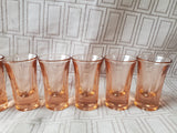 Lot of 9 Pink Shot Glasses