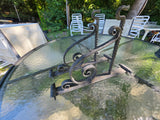 Pair of Decorative Metal (Possibly Painted Aluminum) Plant Hangers