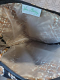Set of 4 Vera Bradley "Cafe Latte" Pattern Toiletry Bags