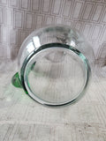 Clear Glass and Green Handle Pitcher