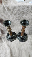 Pair of Metal Candlesticks