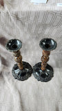 Pair of Metal Candlesticks