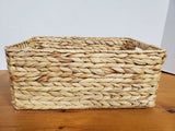 Rectangular Woven Water Hyacinth Storage Basket