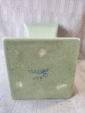 Haeger Pottery Green Pedestal Vase