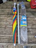 6' Multi-Colored Beach Umbrella