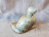 Signed Carved Stone Bird Paperweight