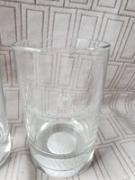 Set of 3 Colonial Williamsburg Golden Horseshoe Golf Club Whiskey Glasses