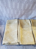 Lot of 12 Gold Toned Fabric Napkins