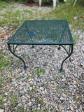 Green Metal Outdoor Side Table