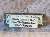 2 Piece Wooden Funny Quote Wall Plaque Lot