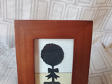 Signed Miniature Cut Out Silhouette Art Work by R. Gray