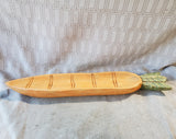 Wooden Painted Carrot Decorative Tray