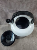 White Enamel Teapot