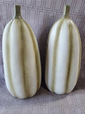 Pair of Resin Day of the Dead Sugar Skull Gourds
