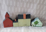 Lot of Wooden House Figurines