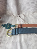 Pair of Ralph Lauren and Land's End Leather Belts—Women's Size XL & Size 36